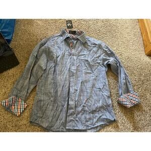 NWT Valiant Paris mens xl button front shirt